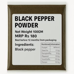 Black Pepper Powder - काली मिर्च पाउडर 100Gms