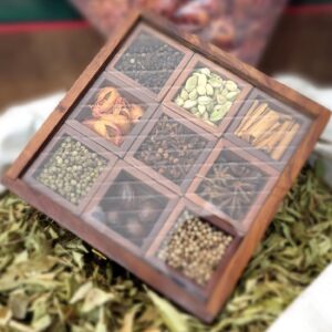 Wooden Gift box - Spices Pack 9 Set