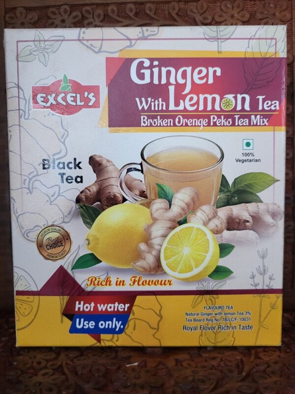 Ginger and Lemon Tea Powder - लेमन जिंजर चाय पाउडर 250Gm