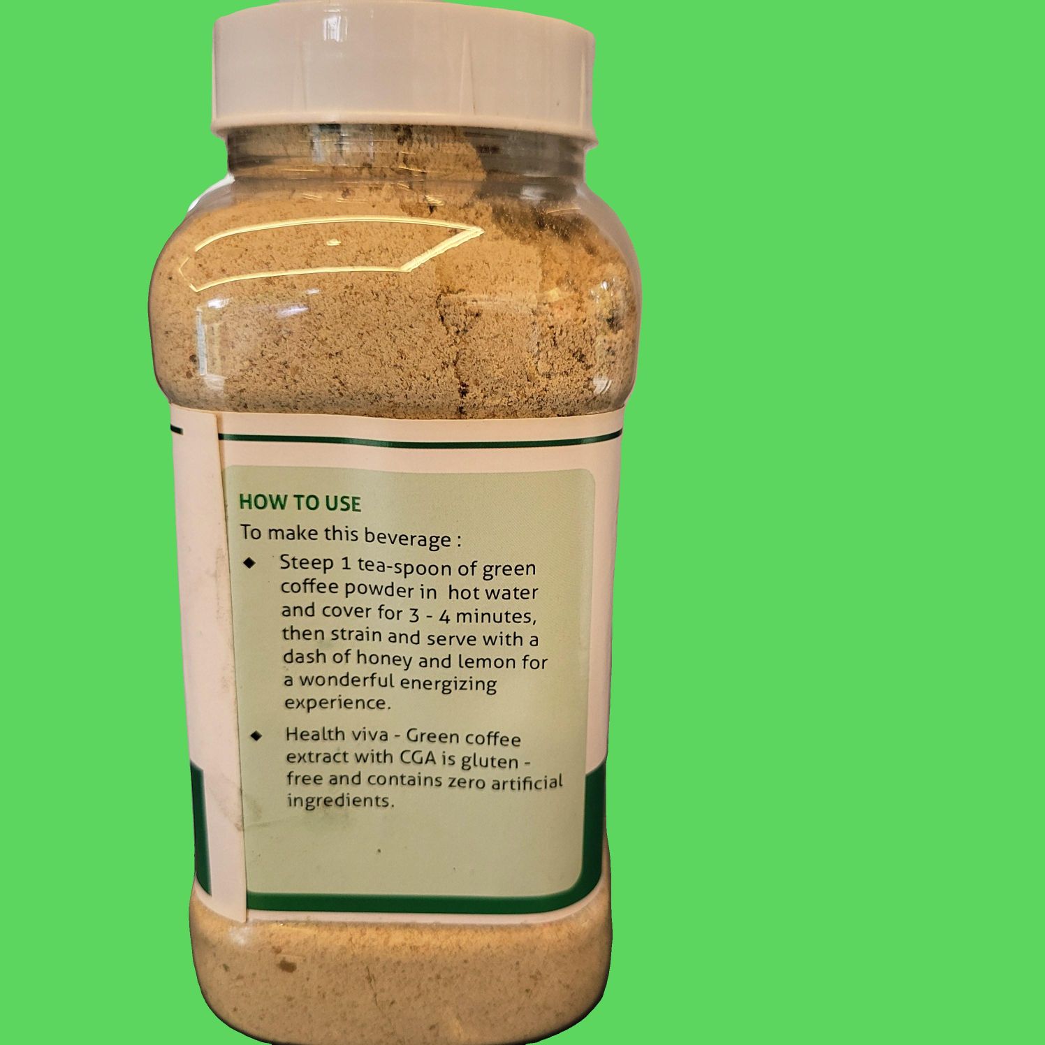 Green Coffee Powder - Premium (Aroma)- हरा कॉफी पाउडर- 350g - Image 4
