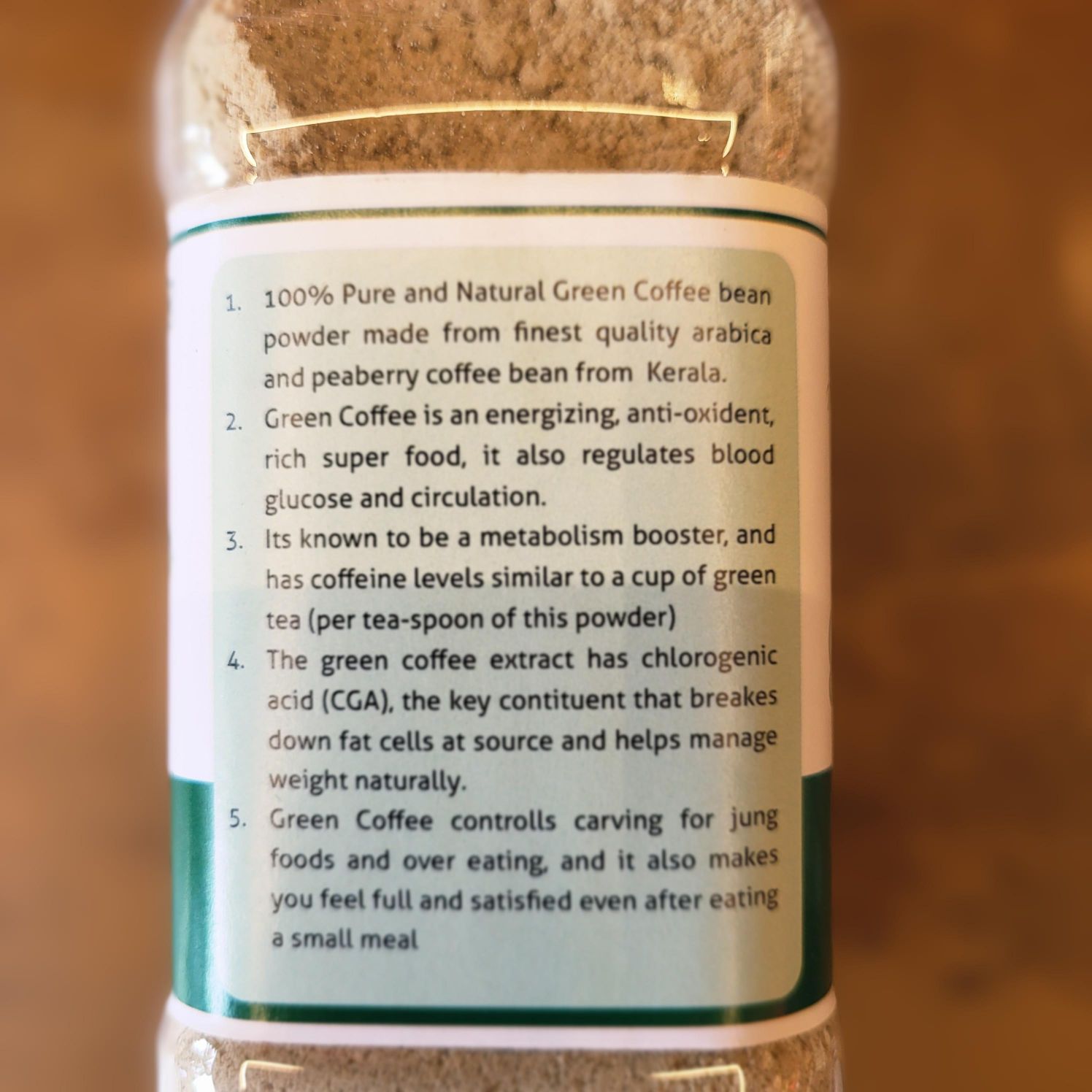 Green Coffee Powder - Premium (Aroma)- हरा कॉफी पाउडर- 350g - Image 5