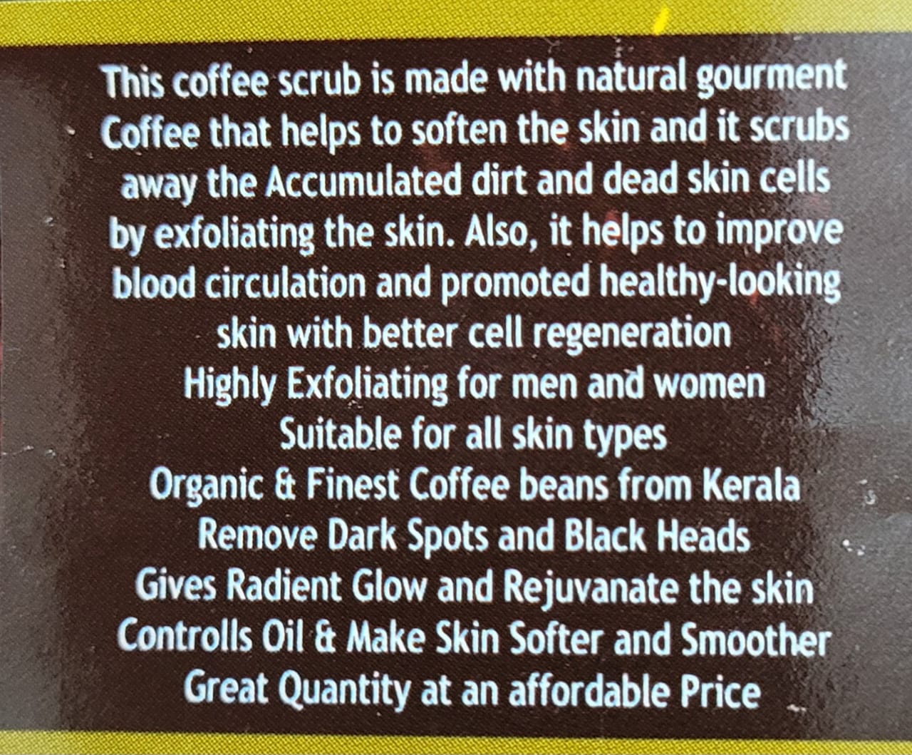 Coffee Facial Scrub (Aroma)- कॉफी फेशियल स्क्रब - Image 5