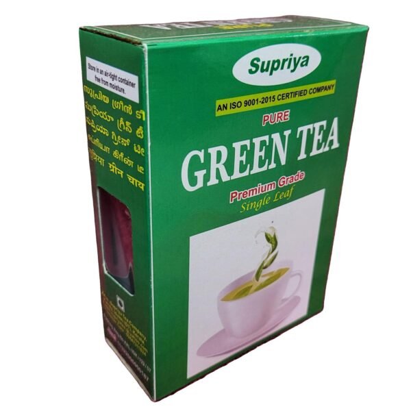 Pure Green Tea (Supriya)- शुद्ध हरी चाय पाउडर - 100g/250g/500g Box Packs - Image 4