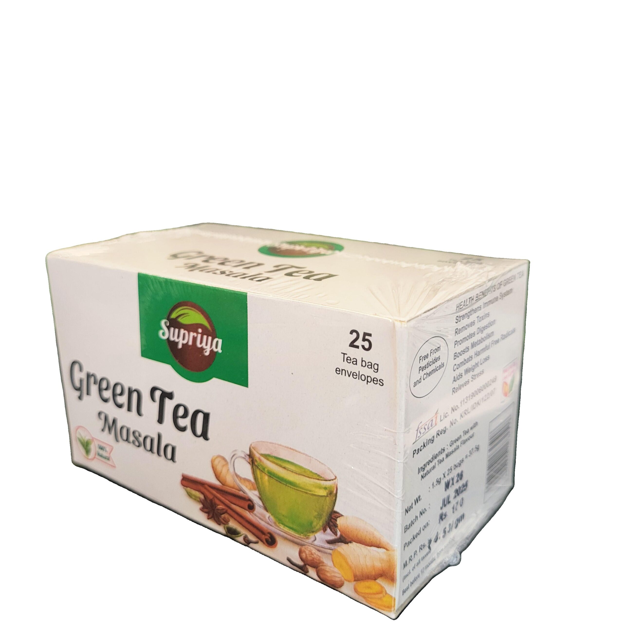 Tea Bags - Green Tea Masala Tea - ग्रीन चाय बैग मसाला चाय